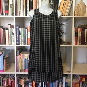 Vintage The Limited Grid Romper Dress